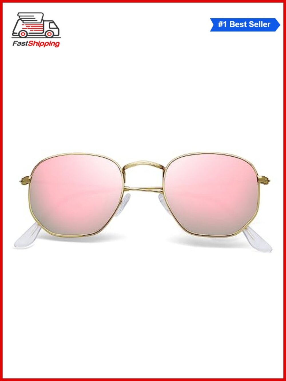✨ Retro Hexagonal Shield Polarized Sunglasses Full Frame UV400